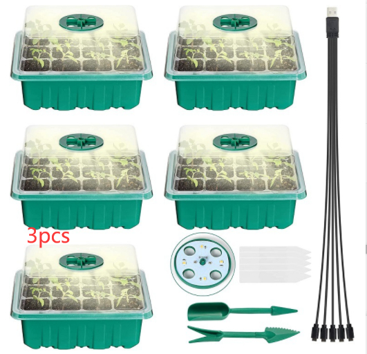 Complete Seed Starter Kit with LED Light – Perfect for Successful Plant Growth and Germination