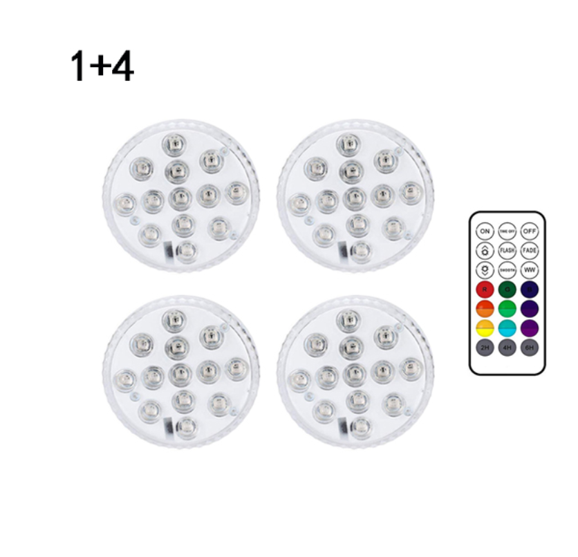 RGB LED Underwater Lighting with Remote Control – Color Changing for Pools, Bathrooms, and Ponds