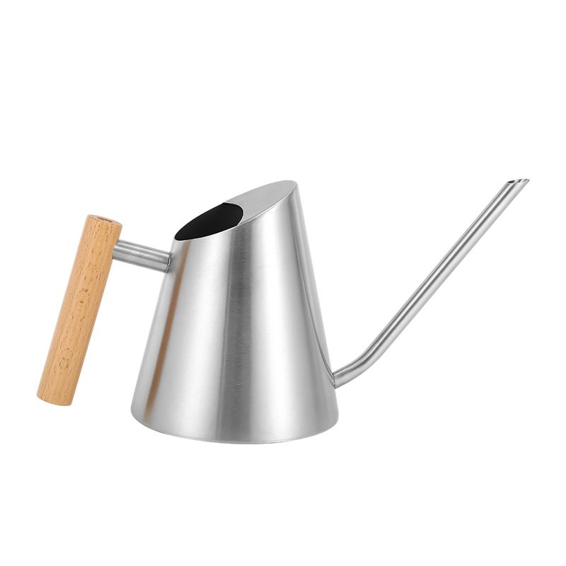 Modern Watering Can with Wooden Handle – Stylish and Practical Watering Can for Garden Plants and Flowers