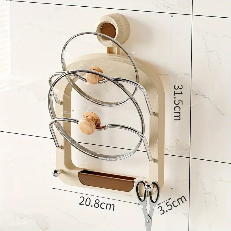 Wall Mount for Pot Lids and Kitchen Accessories