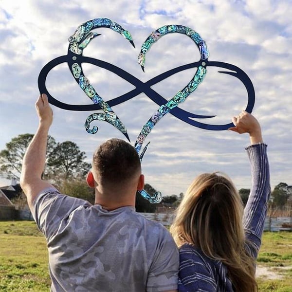 Metal Wall Decoration Infinity Heart
