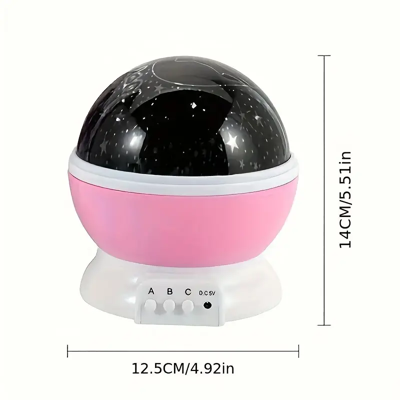 Star projection night light for a calming atmosphere