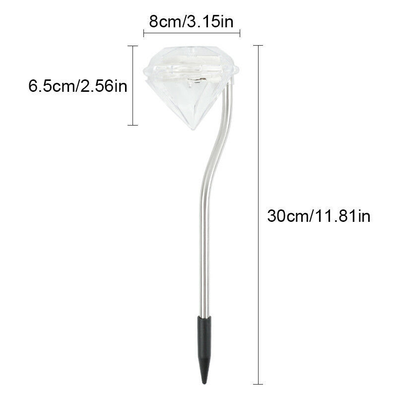 Solar Diamond Garden Light – Color-Changing LED Outdoor Lighting for Terrace and Garden