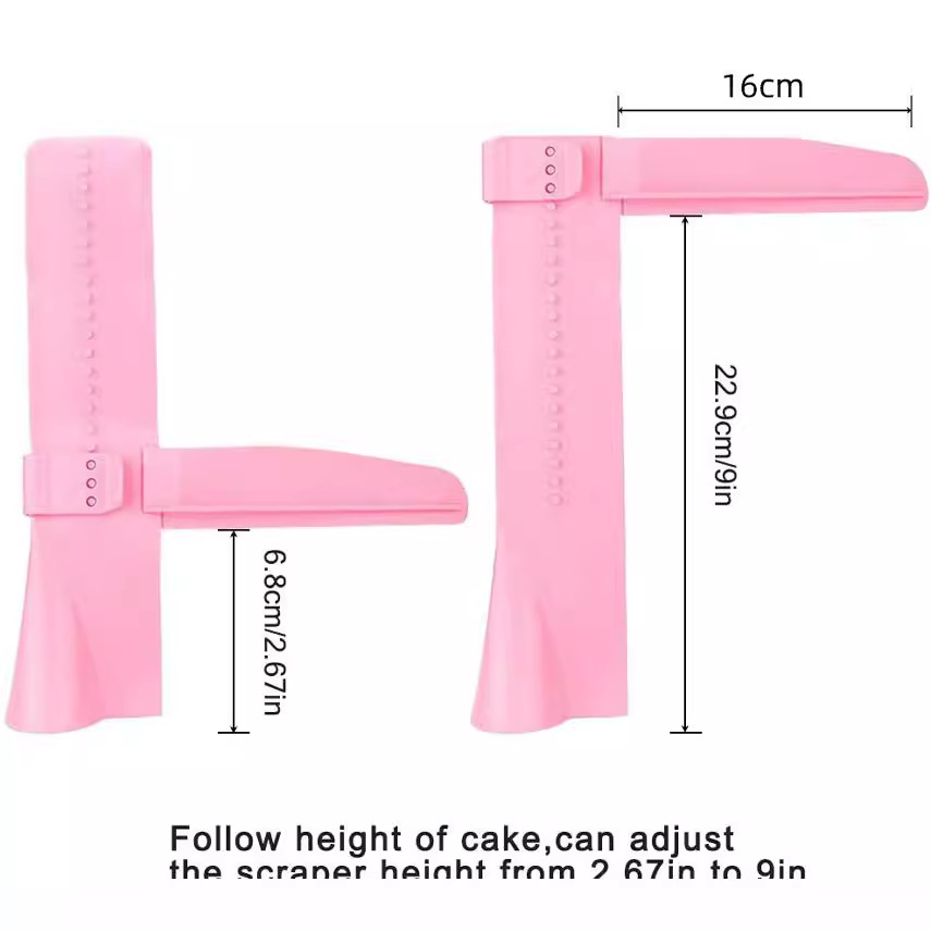 Cake Smoothing Tool for Perfect Spreading and Decorating of Cakes