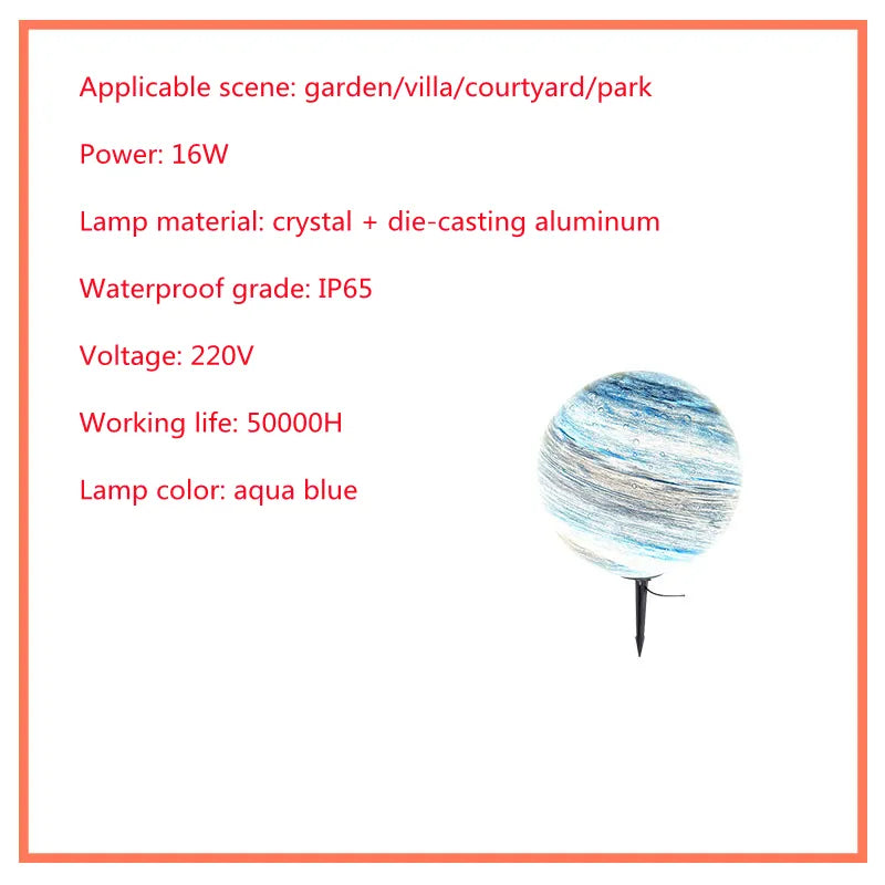Weather-Resistant LED Garden Globe – Solar-Powered Lawn Light for Outdoor Spaces and Patios