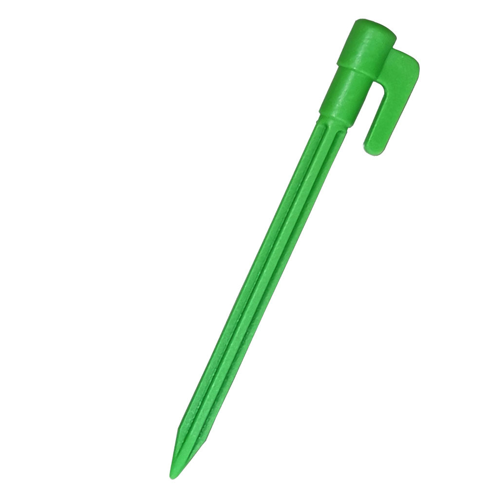 Plastic Tent Pegs with Hooks – Durable Ground Stakes for Camping, Tarps, and Shelters