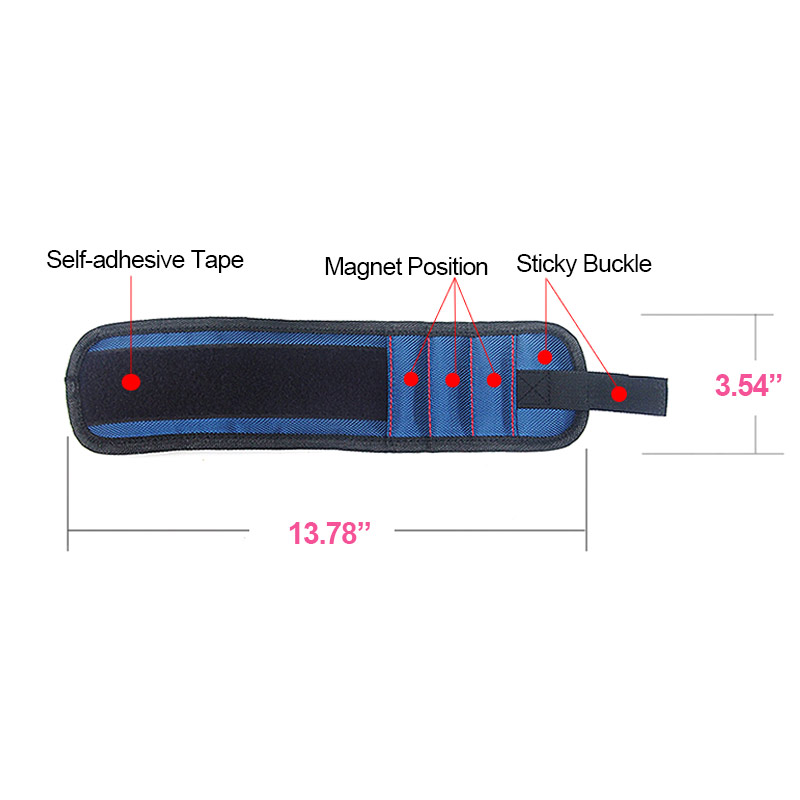 Magnetic Tool Holder Bracelet for Screws, Nails, and Small Parts – Practical Accessory for Craftsmen