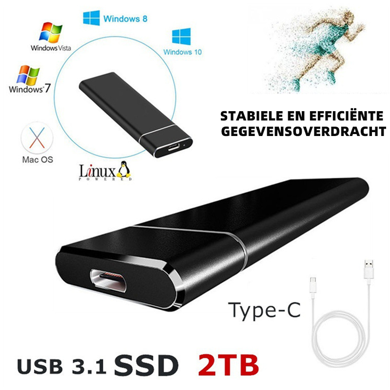 Fast External Hard Drive for Large Data Volumes