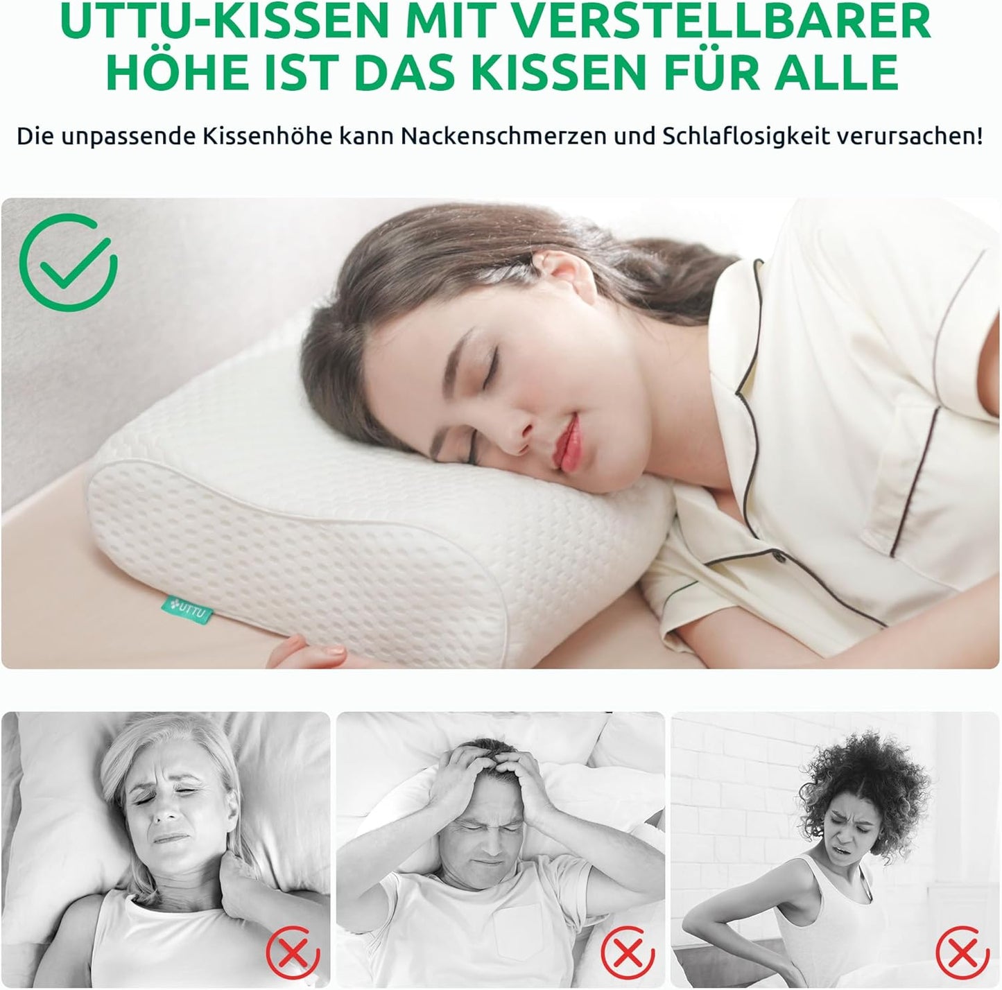 Ergonomic Orthopedic Neck Pillow – Optimal Support for a Healthy Sleeping Posture