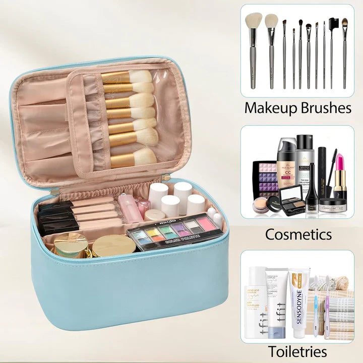 Practical Makeup Organizer for Travel – With Compartments and Dividers for Perfect Organization