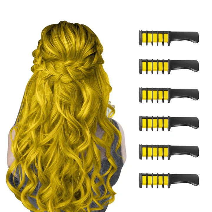 Washable Hair Chalk Pen Set – Colorful Accents for Your Hair