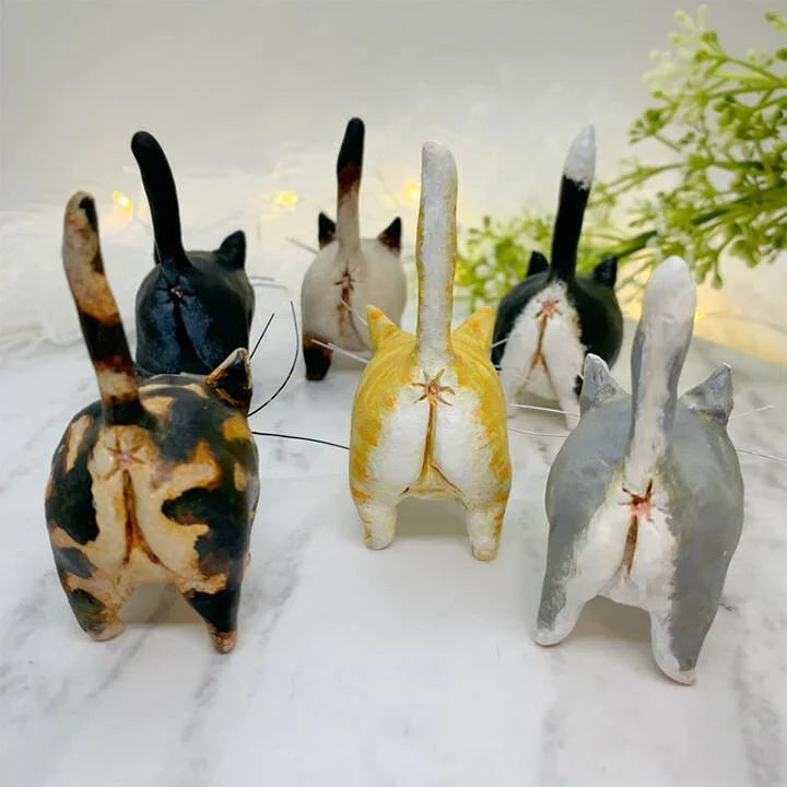 Handcrafted Cat Christmas Ornament – Unique Decorative Piece for a Festive Atmosphere