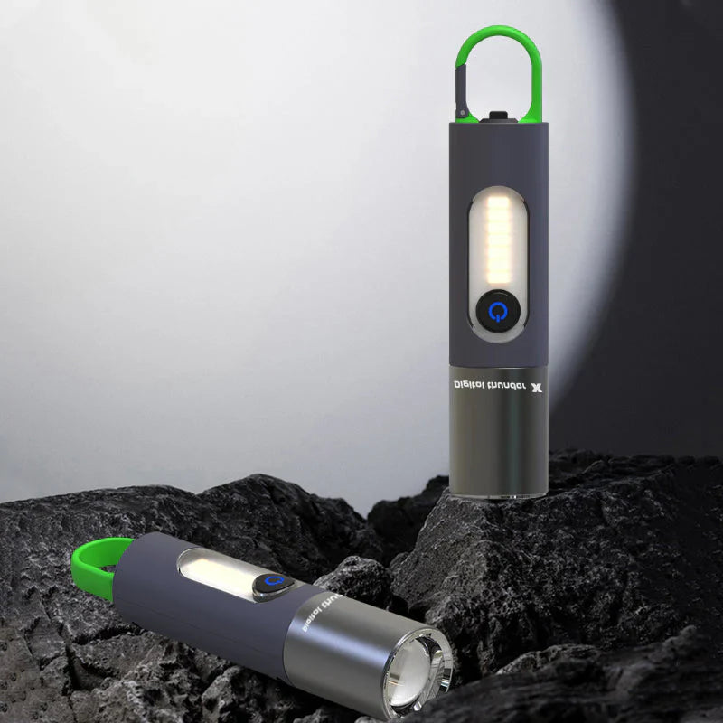 Multifunctional LED Flashlight with USB Rechargeable and Waterproof Design