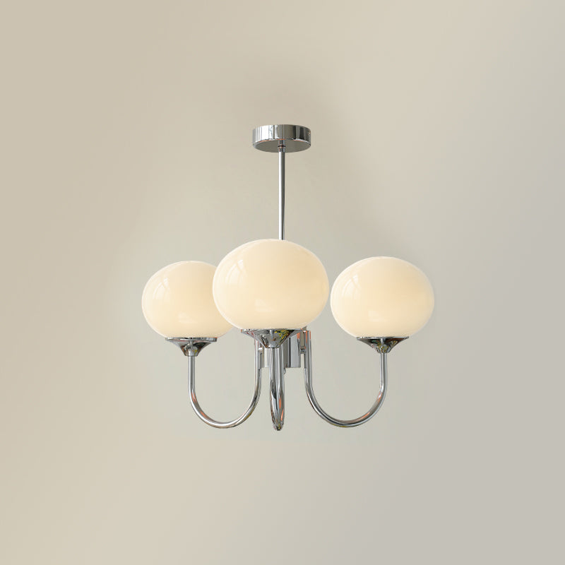 Classic Ceiling Chandelier with Glass Globes