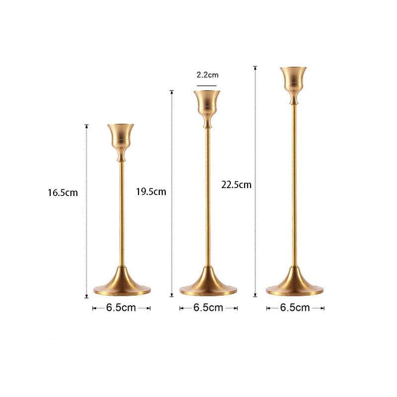 Luxurious Golden Candle Holder for an Elegant Space