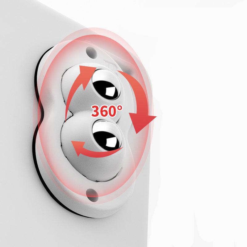 Self-Adhesive Caster Wheels Set of 4 for Furniture and More