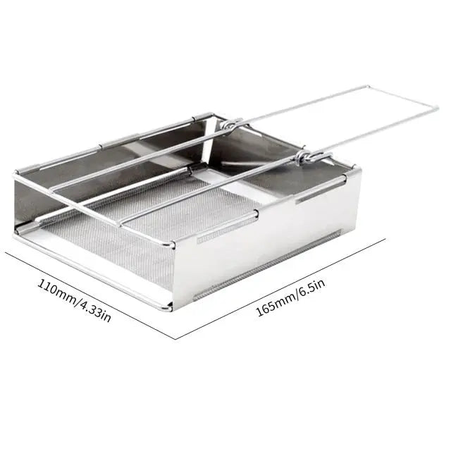 Foldable Stainless Steel Camping Stove – Compact Wood-Burning Stove for Outdoor Adventures