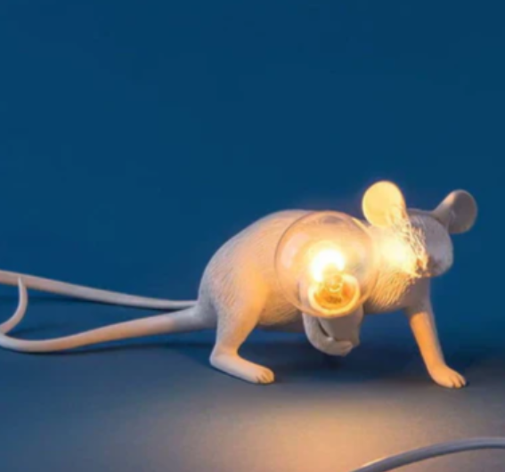 Unique Mouse Table Lamp with Artistic Design and LED Lighting