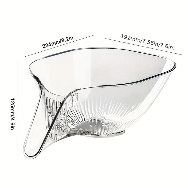 Transparent Colander for Pasta and Vegetables