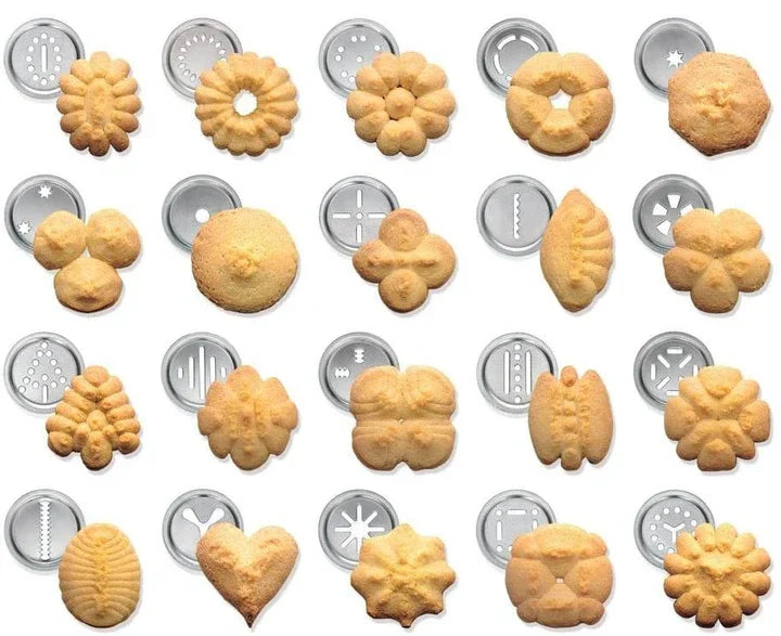 Stainless Steel Cookie Press with Creative Attachments for Cookies and Pastries