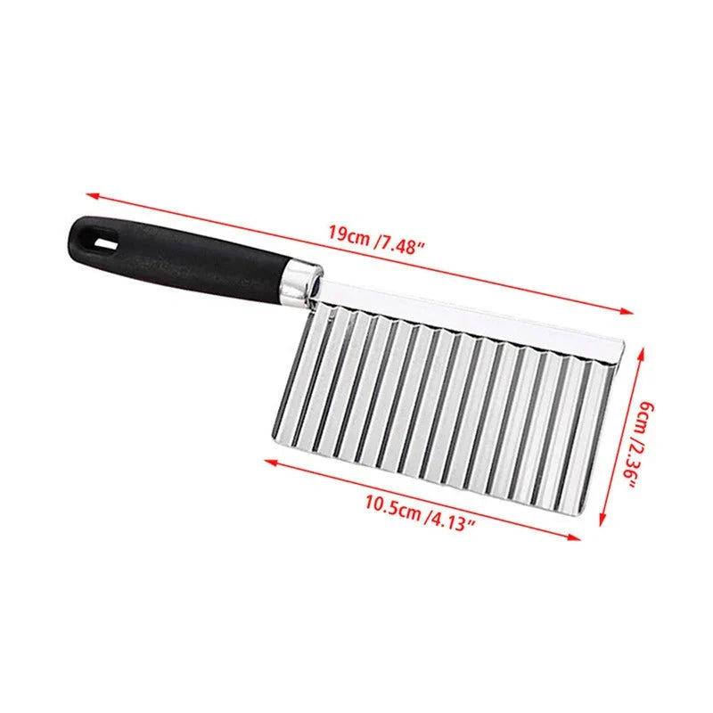 Premium Stainless Steel Vegetable Knife for Perfect Crinkle Cuts