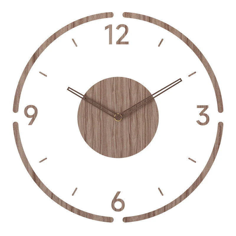 Nordic Wall Clock in Wooden Design – Modern Sense of Time for Your Home