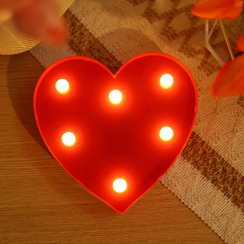 LED Letters Numbers Symbols – Decorative Illuminated Décor with Warm White Light for Parties, Events, and Living Spaces