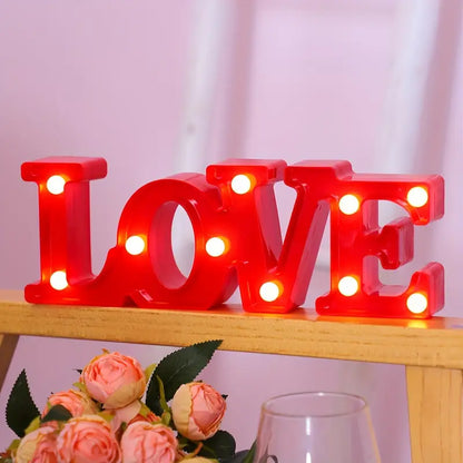 LED Letters Numbers Symbols – Decorative Illuminated Décor with Warm White Light for Parties, Events, and Living Spaces