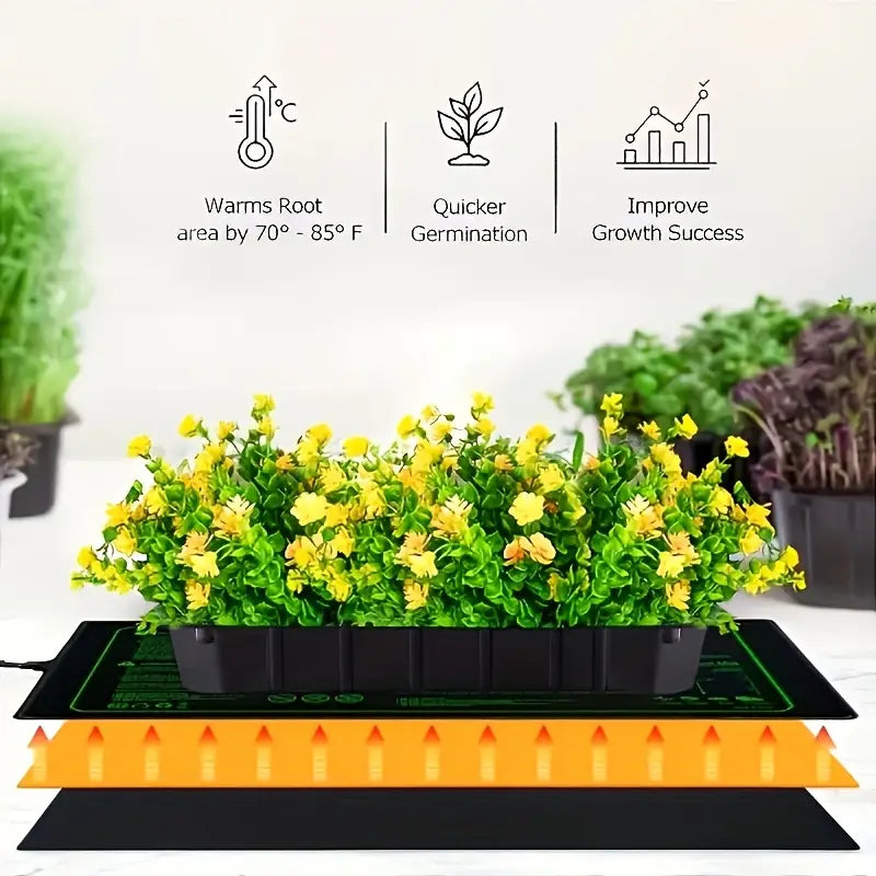 Plant Seedling Heating Mat – Temperature Control for Faster Germination and Optimal Growth