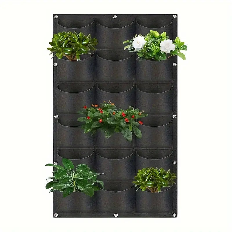 Felt Wall-Mounted Grow Bag – Three-Dimensional Non-Woven Planter Pocket for Vertical Gardens