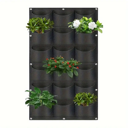 Felt Wall-Mounted Grow Bag – Three-Dimensional Non-Woven Planter Pocket for Vertical Gardens