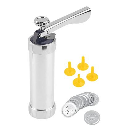 Stainless Steel Cookie Press with Creative Attachments for Cookies and Pastries