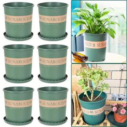 Weather-Resistant Plastic Plant Pot – Durable Flower Pot for Garden, Balcony, and Patio