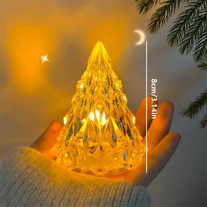 LED Mini Crystal Light – Ambient Table Lamp with Warm Light