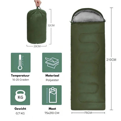 Insulated Camping Sleeping Bag for Cold Nights