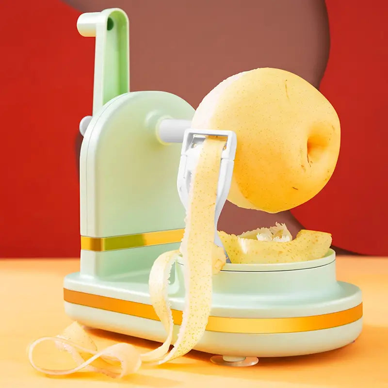 Efficient Vegetable and Fruit Peeler with Hand Crank – For Fast and Easy Peeling