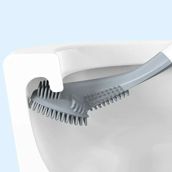 Hygienic Silicone Toilet Brush with Wall Mount