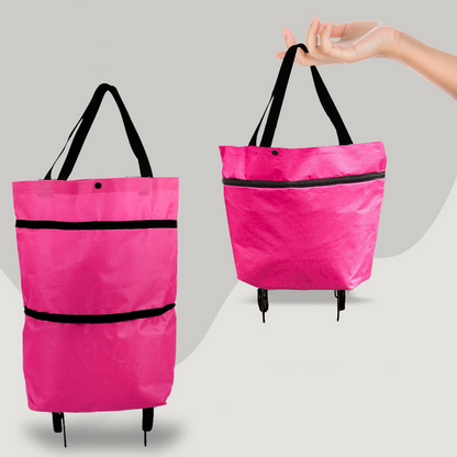Foldable Shopping Trolley Bag – 2-in-1 Convenience for Everyday Shopping