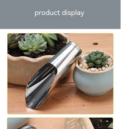 Durable Stainless Steel Garden Trowel – High-Quality Scoop for Potting Soil in the Garden and on the Balcony