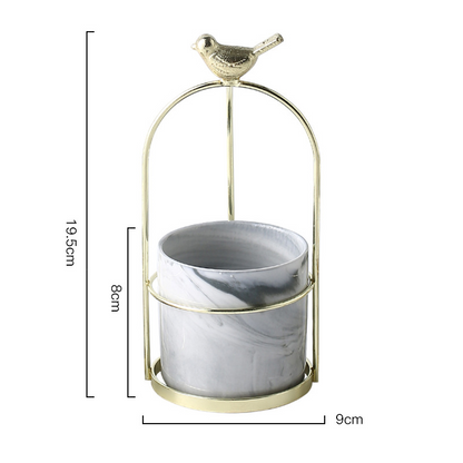 Flower Planters with Bird Design – Decorative Plant Pots for Garden and Balcony