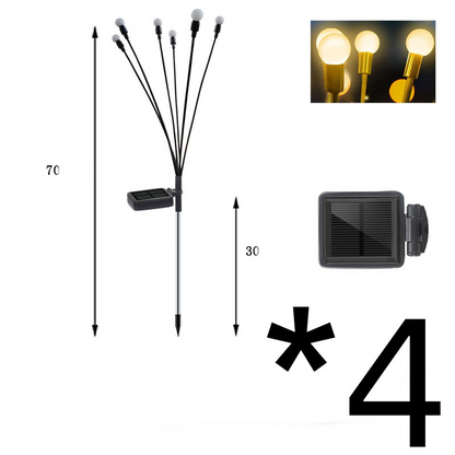 Solar Garden Lights with Flexible LED Balls – Waterproof Decorative Lights for Flower Beds and Paths in Outdoor Areas