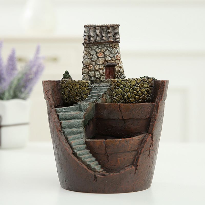 Succulent Decorative Flower Pot for Mini Gardens – Bonsai Planter for Micro Landscapes and Small Gardens