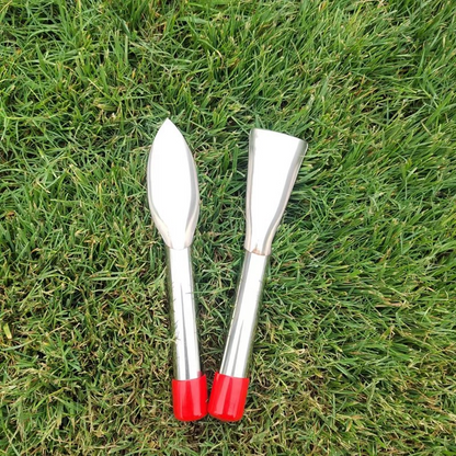 Stainless Steel Weed Puller With Wooden Handle – Sturdy Digging Tool For The Garden