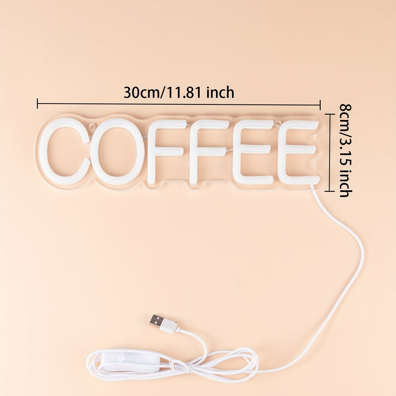 Stylish LED neon light Coffee – trendy decoration for your home