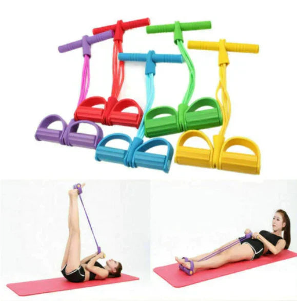 Resistance Band with Foot Pedals – Full-Body Training at Home