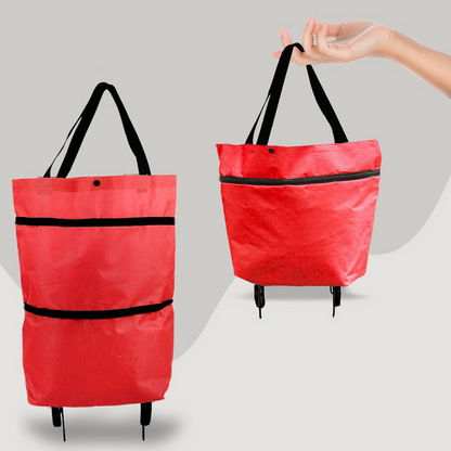Foldable Shopping Trolley Bag – 2-in-1 Convenience for Everyday Shopping
