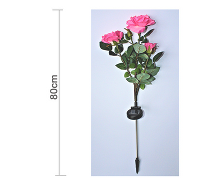 Solar-Powered Rose Lights – Garden Stakes with Solar Panel for Ambient Outdoor Lighting