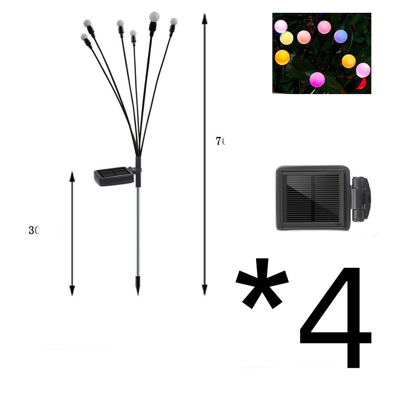 Solar Garden Lights with Flexible LED Balls – Waterproof Decorative Lights for Flower Beds and Paths in Outdoor Areas