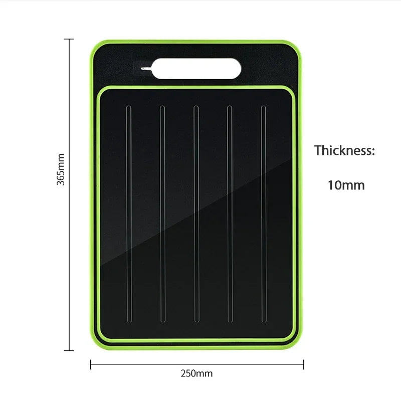 Multifunctional Cutting Board with Defrosting Plate – Double-Sided & Non-Slip