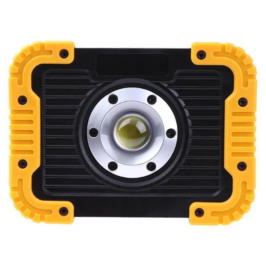 Portable LED Work Light – Rechargeable Work Lamp with USB Charging and Durable Rubber Protective Cover